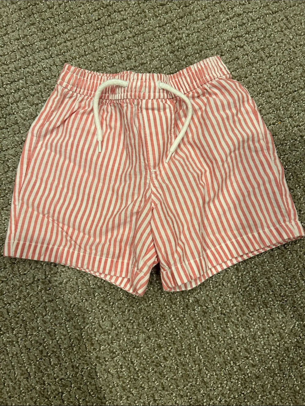 Baby Gap- Striped Red/Pink Drawstring Shorts
